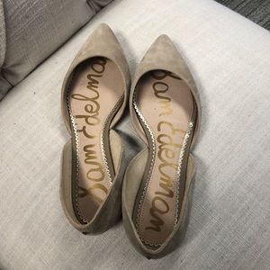 Sam Edelman Rodney Pointy Toe d’Orsay Nude Flat